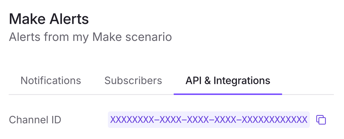 Make channel